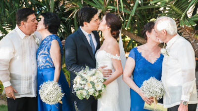 Hôn lễ xanh tươi mát của cặp đôi Philippines khiến chị em phải thích thú